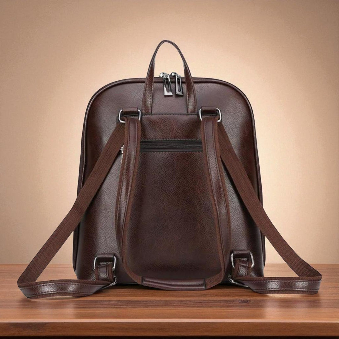 Klassischer Doppel-Reißverschluss Rucksack - elegantes Design