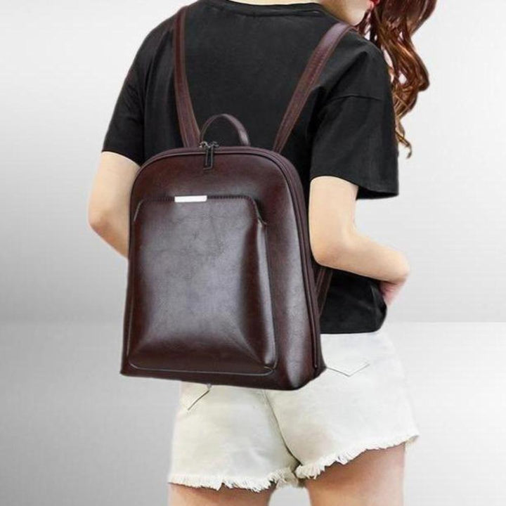 Klassischer Doppel-Reißverschluss Rucksack - elegantes Design