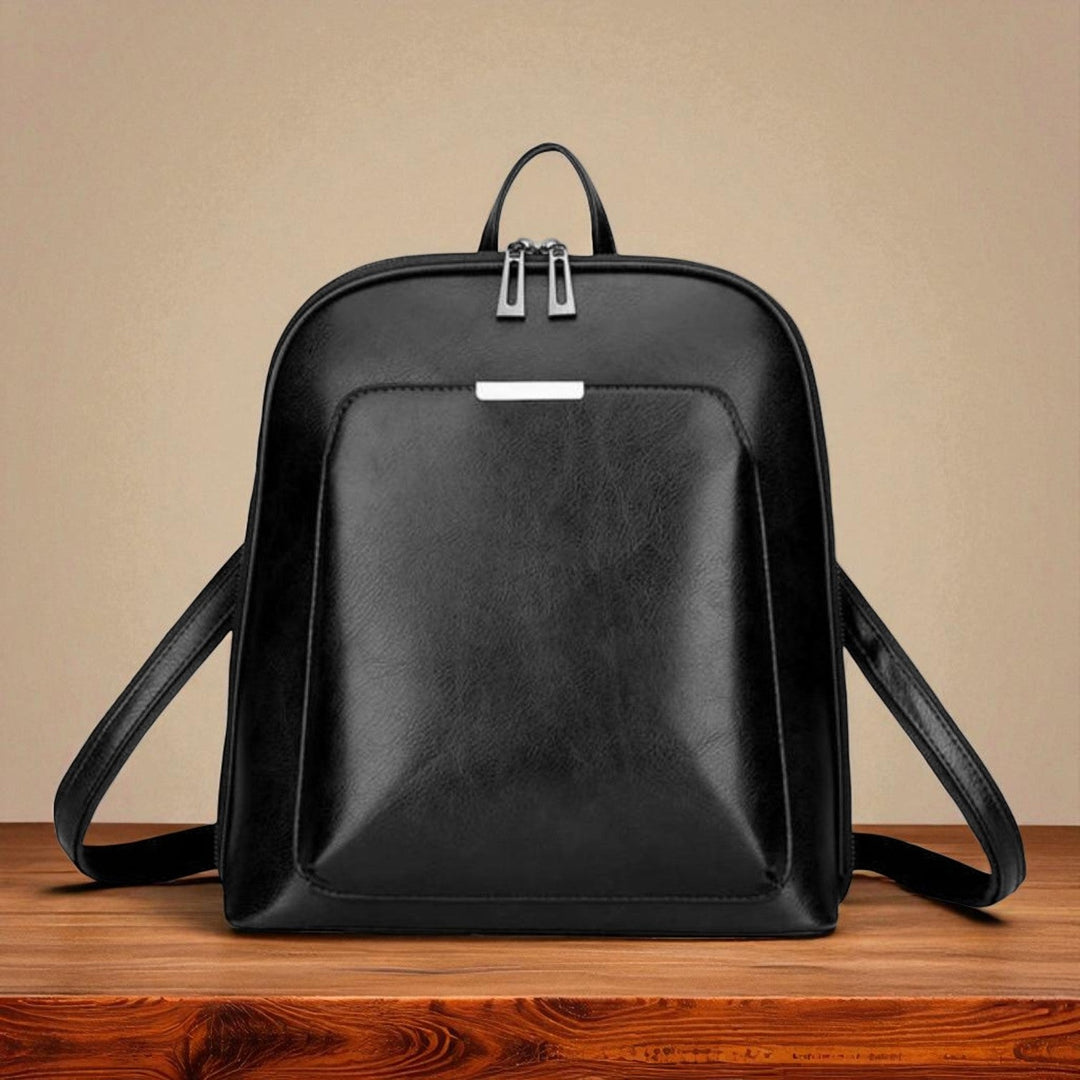 Klassischer Doppel-Reißverschluss Rucksack - elegantes Design