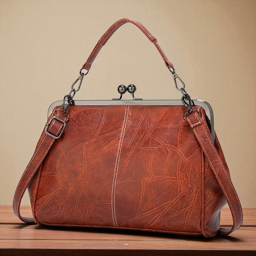 Vintage-Handtasche mit Klappverschluss