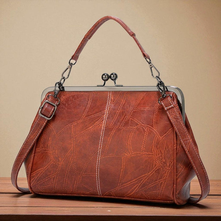 Vintage-Handtasche mit Klappverschluss