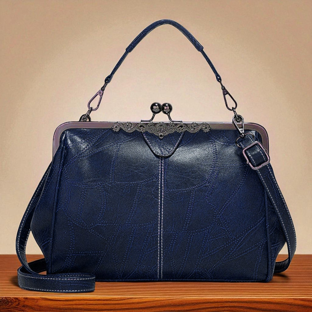 Vintage-Handtasche mit Klappverschluss