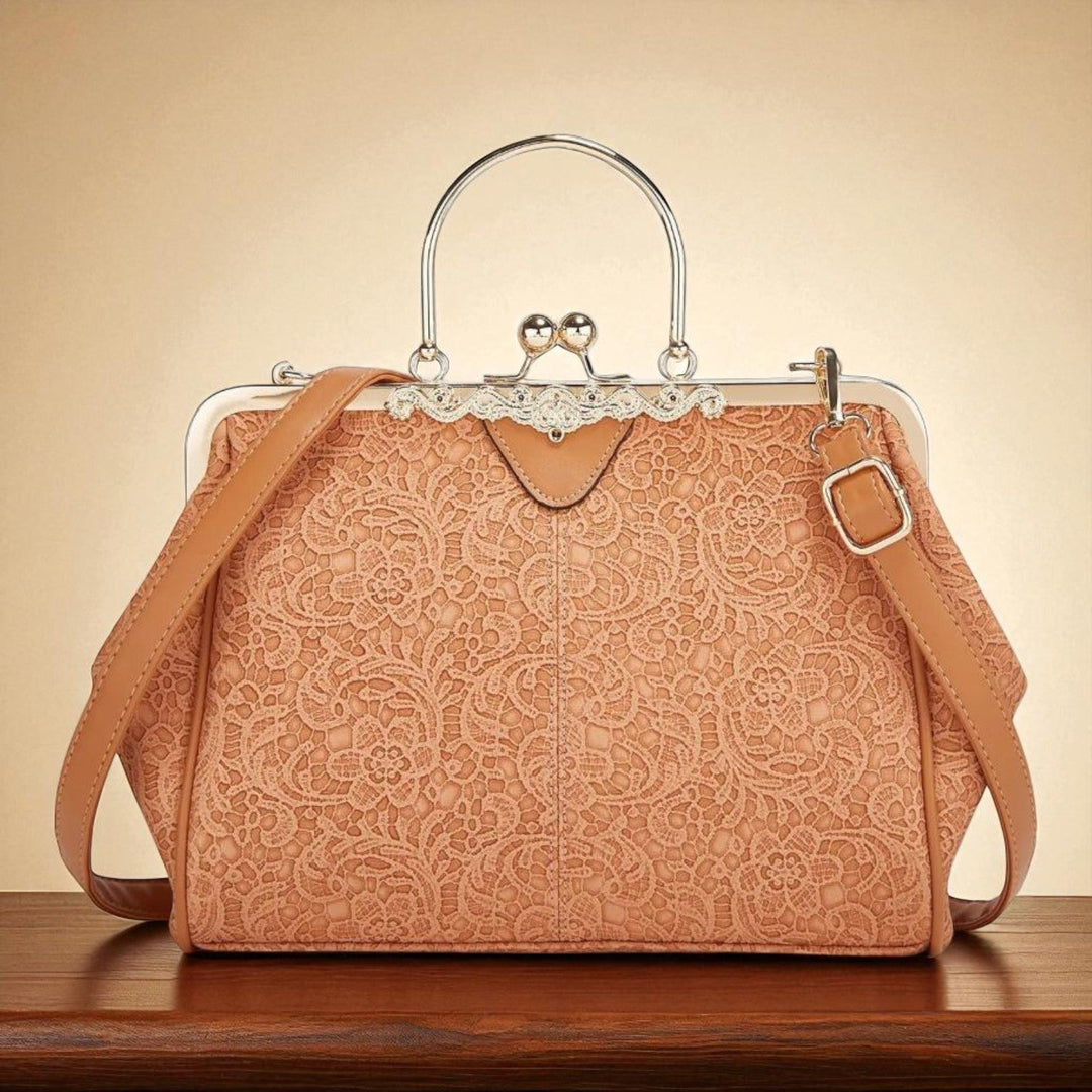 Vintage-Handtasche mit Klappverschluss