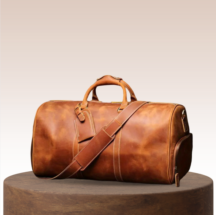 Montgomery | Echtes Oberleder-Duffel-Umhängetasche