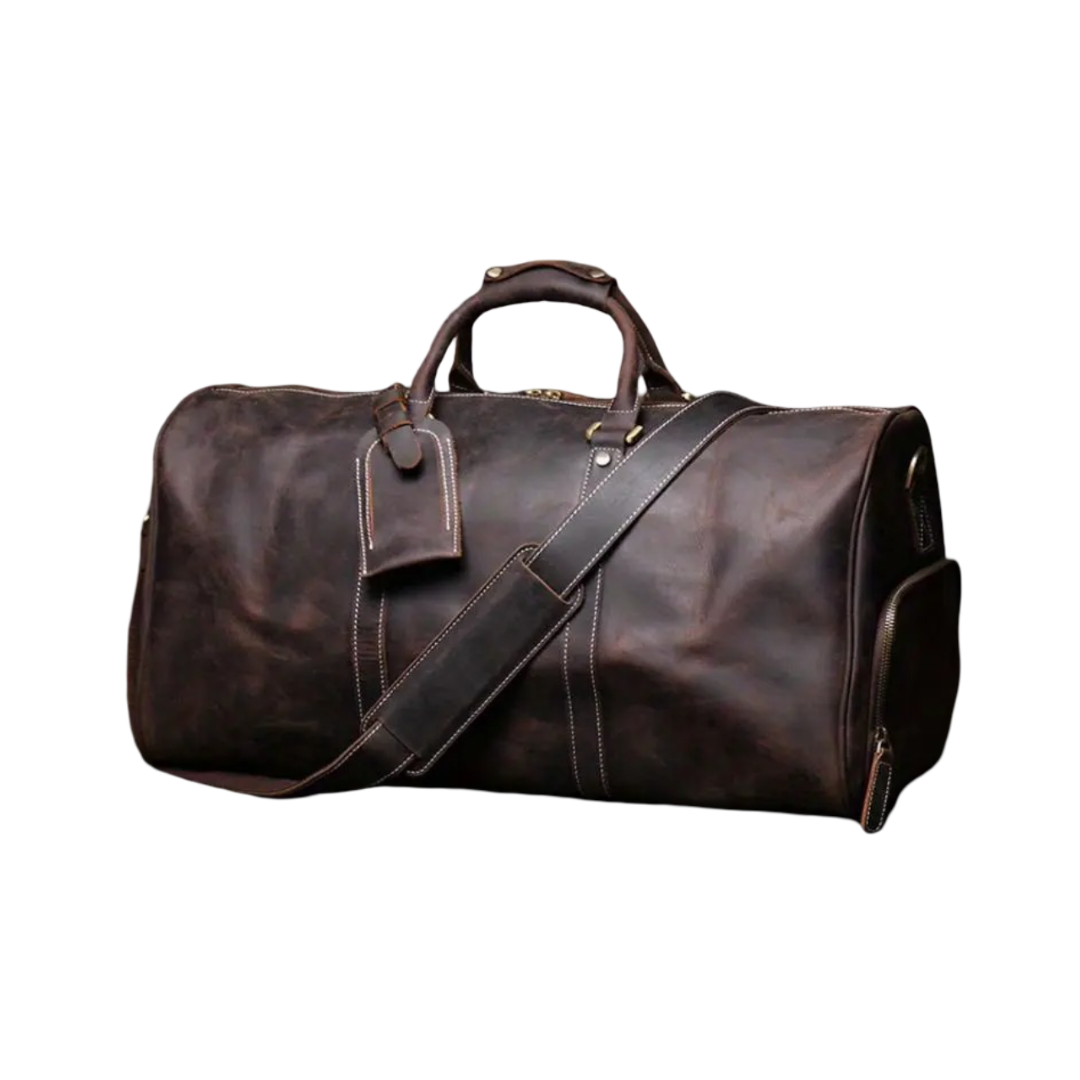 Montgomery | Echtes Oberleder-Duffel-Umhängetasche