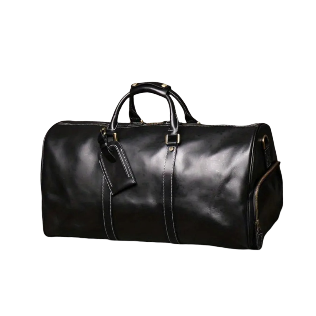 Montgomery | Echtes Oberleder-Duffel-Umhängetasche