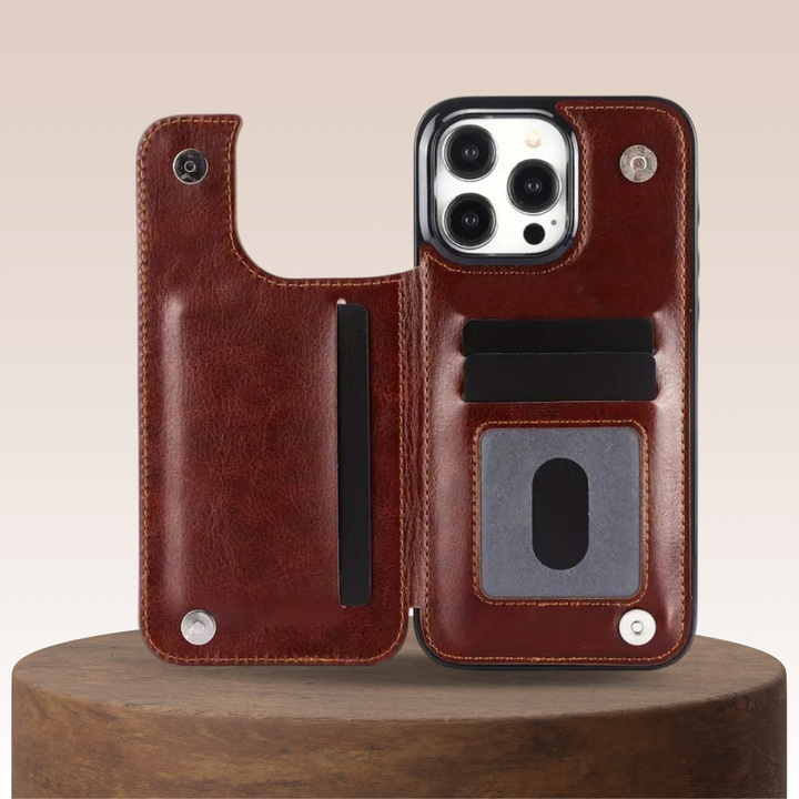 Preston | Magnetische Brieftasche Klapphülle für iPhone