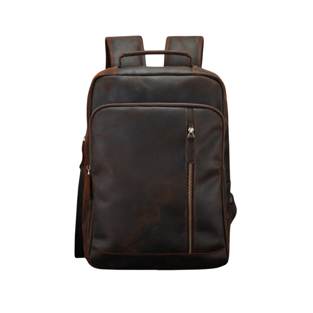 Josh | Herren Leder Professioneller Laptoprucksack