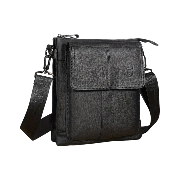 Colton | Schlanker Leder-Umhängetasche mit Klappentaschen-Design