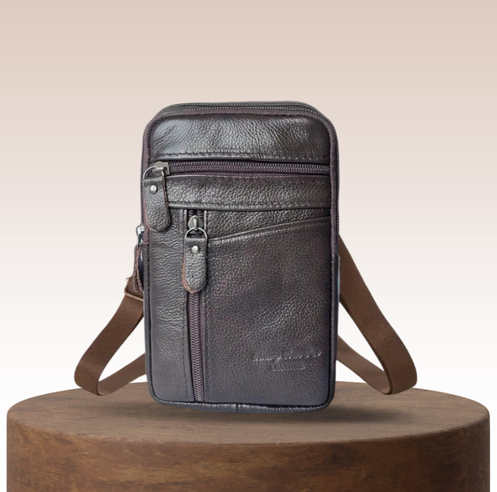 Winslow | Oberflächen-Kuhfell-Ledertasche für Taille und Schulter