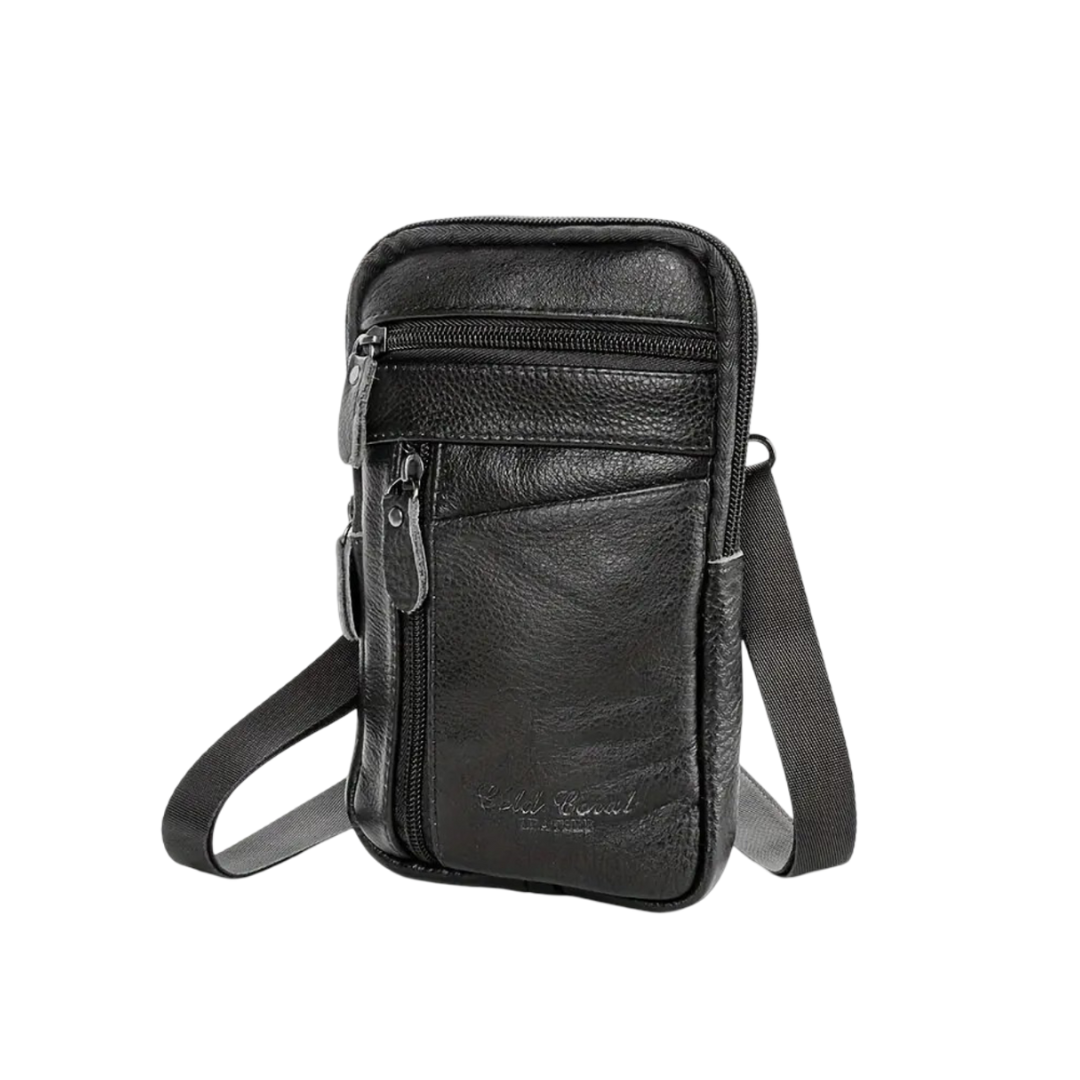 Winslow | Oberflächen-Kuhfell-Ledertasche für Taille und Schulter