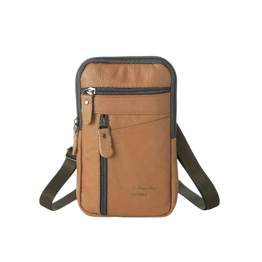 Winslow | Oberflächen-Kuhfell-Ledertasche für Taille und Schulter