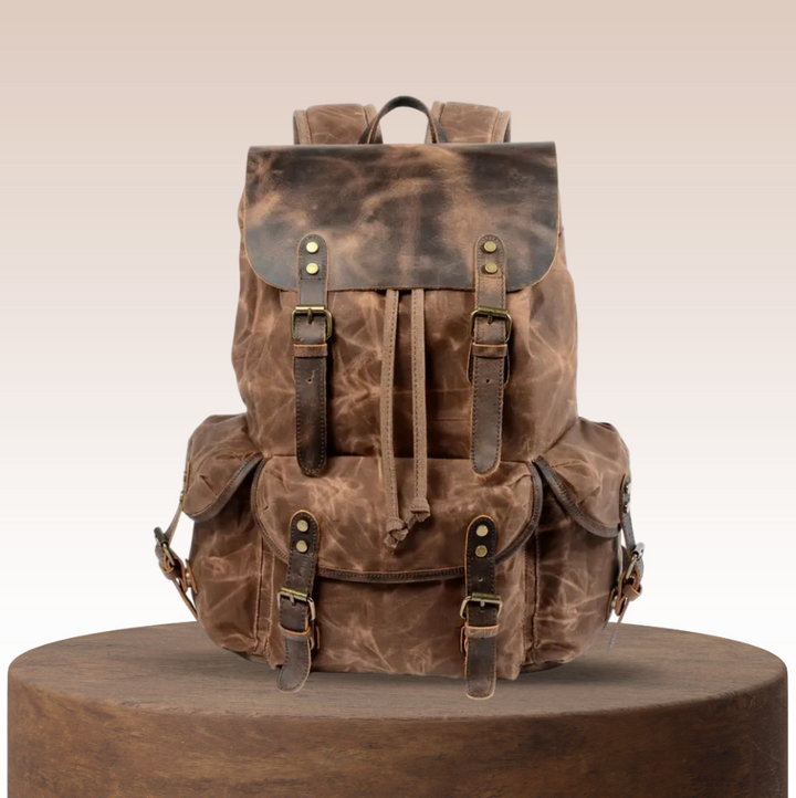 Crosby | Wasserdichte Retro Canvas Laptop Rucksack