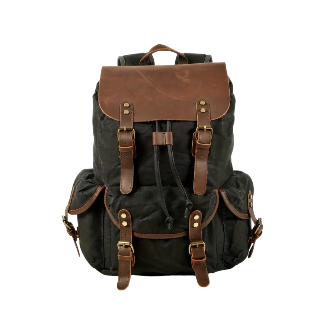 Crosby | Wasserdichte Retro Canvas Laptop Rucksack