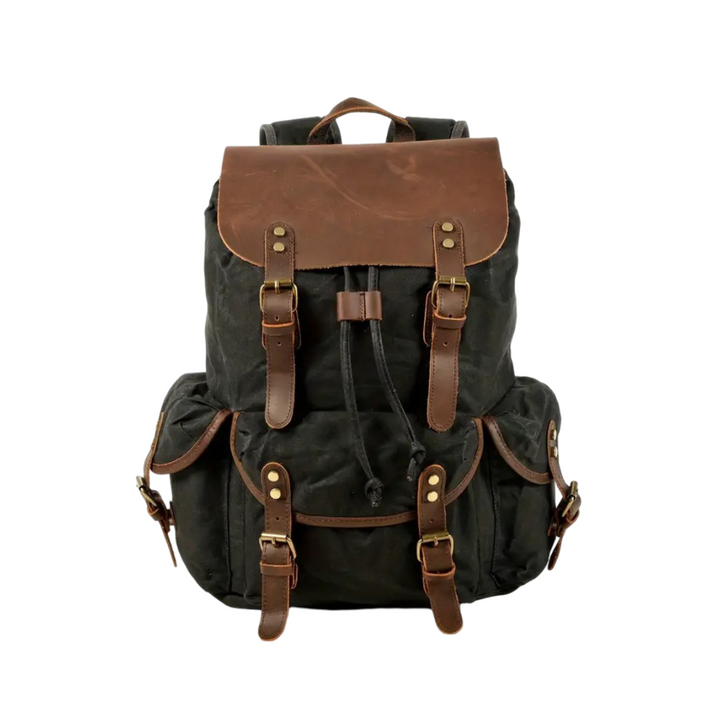 Crosby | Wasserdichte Retro Canvas Laptop Rucksack