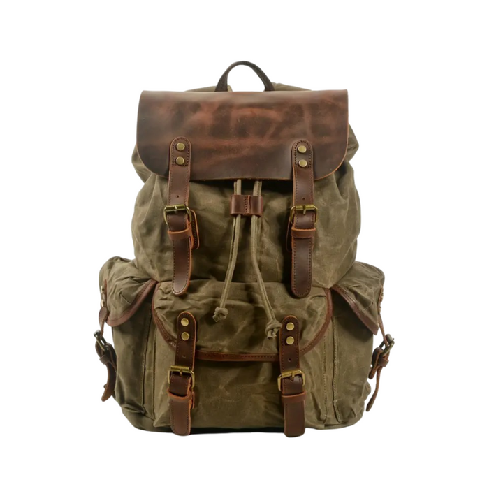 Crosby | Wasserdichte Retro Canvas Laptop Rucksack