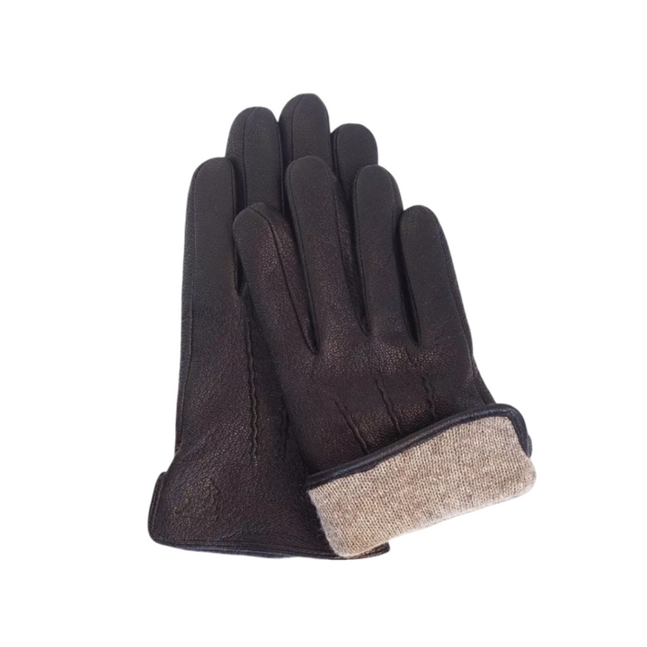 Henry | Winterhandschuhe aus Ziegenleder mit Hirschmuster