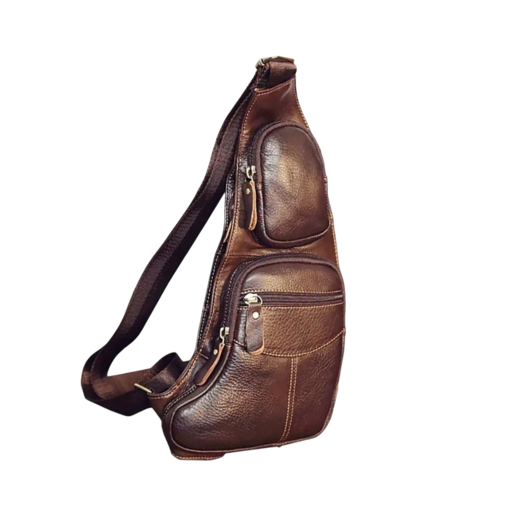 Beckett | Vintage Ledertasche Brusttasche Umhängetasche