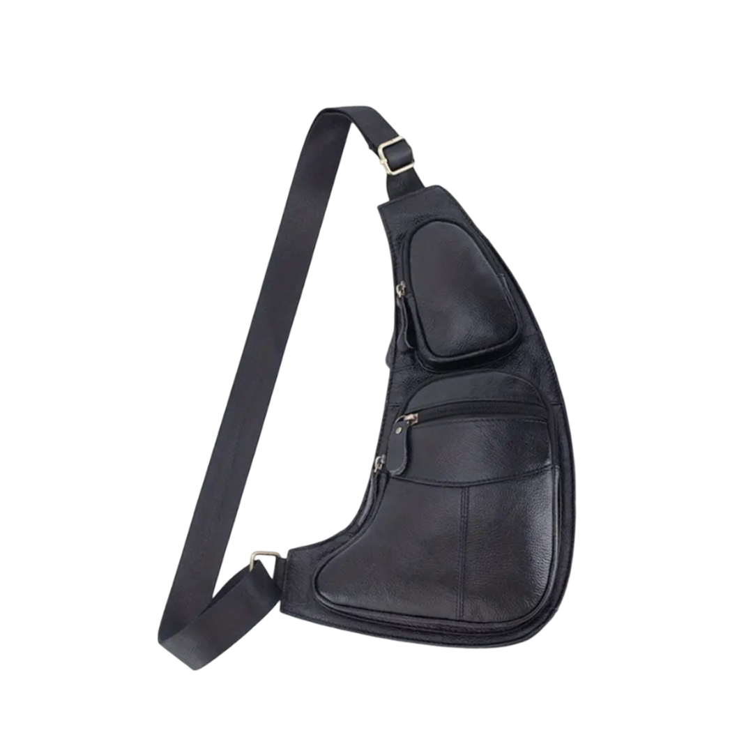Beckett | Vintage Ledertasche Brusttasche Umhängetasche