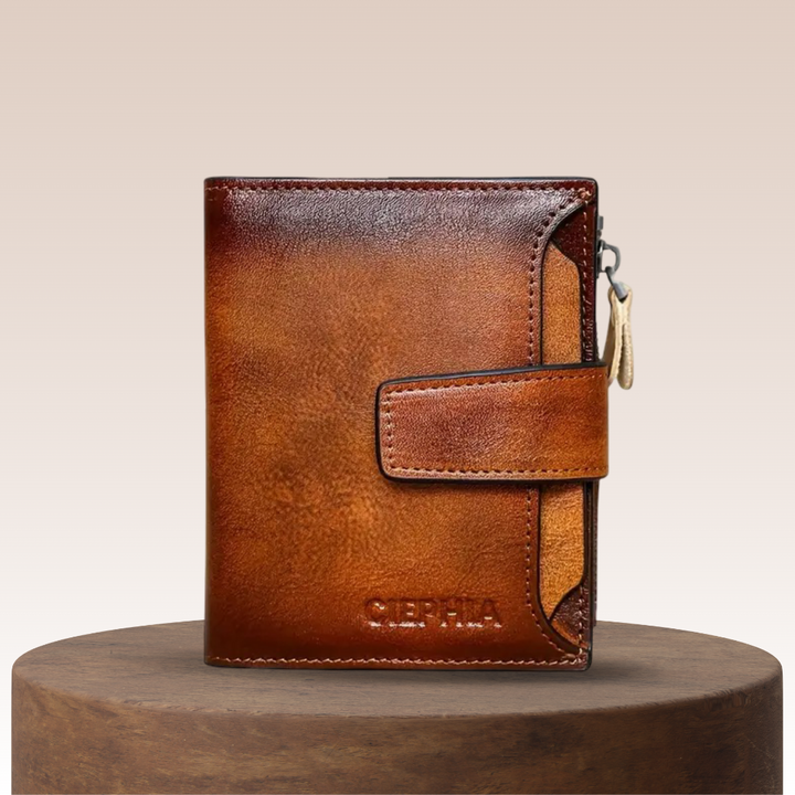 Callum | Vintage Leder RFID-Trifold-Geldbörse
