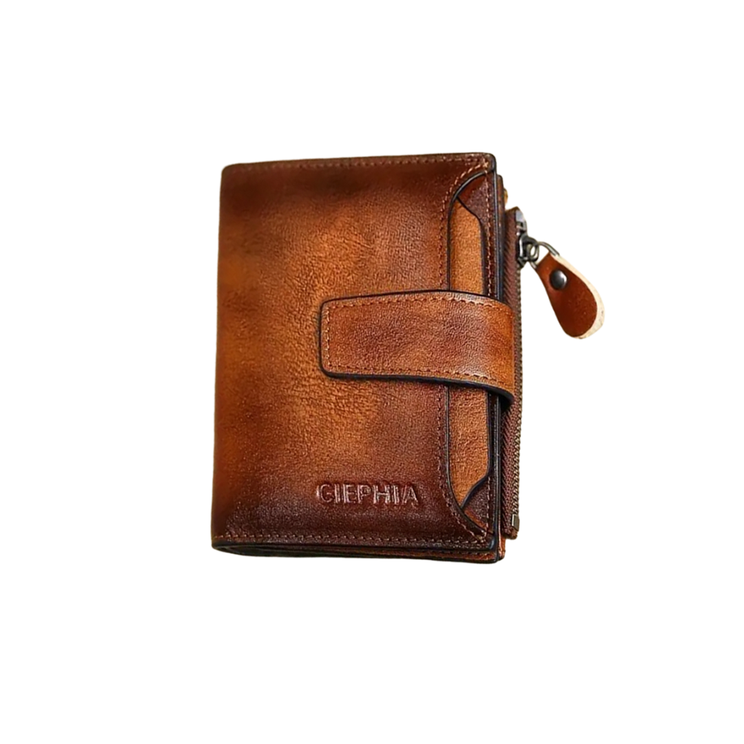 Callum | Vintage Leder RFID-Trifold-Geldbörse
