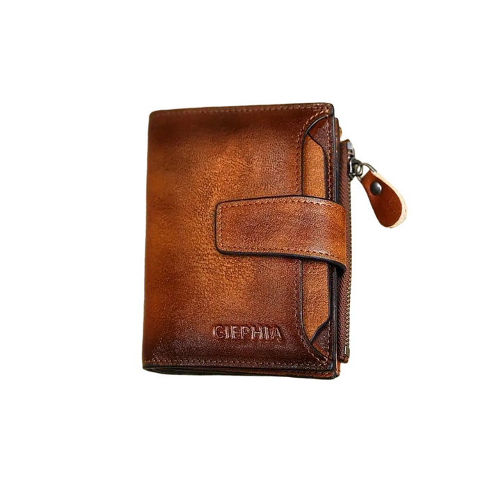 Callum | Vintage Leder RFID-Trifold-Geldbörse