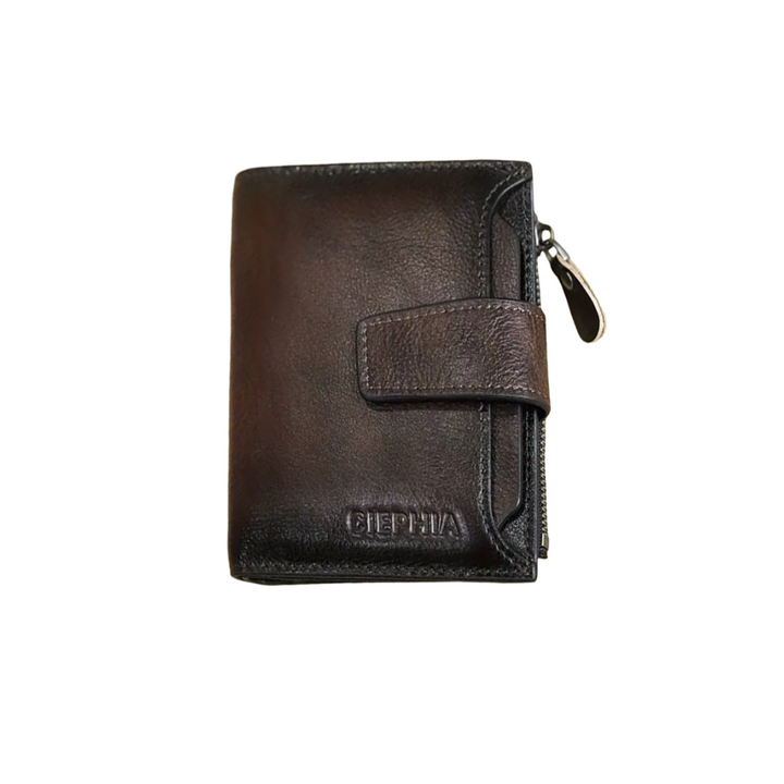Callum | Vintage Leder RFID-Trifold-Geldbörse