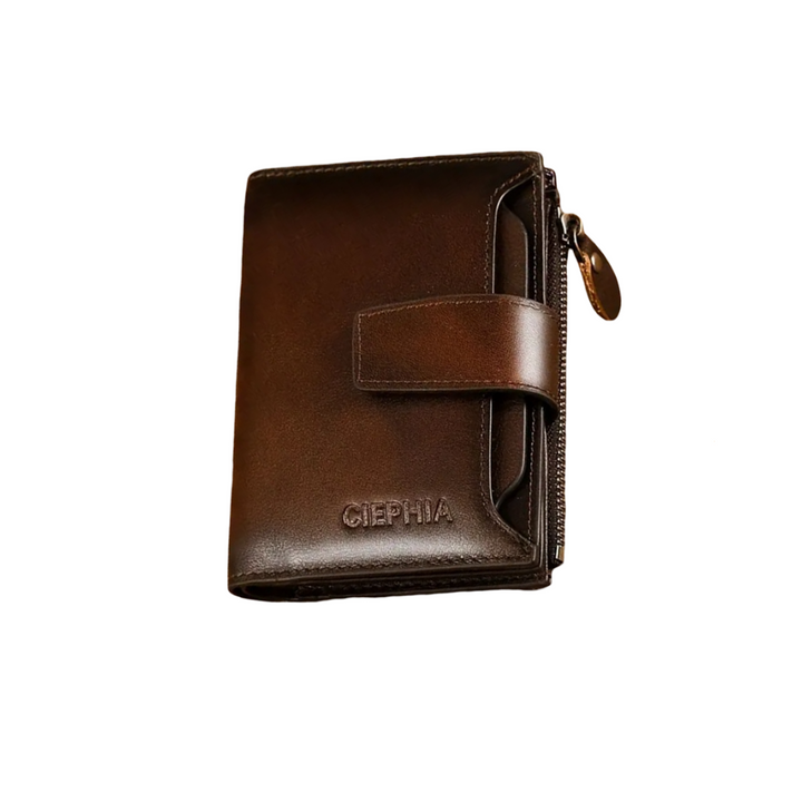 Callum | Vintage Leder RFID-Trifold-Geldbörse