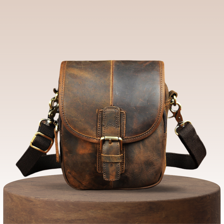 Damon | Echtes Leder Schultertasche