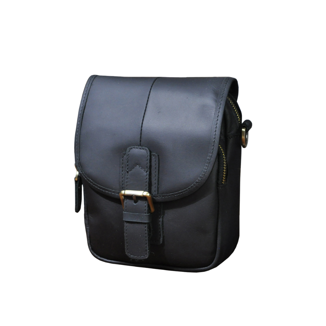 Damon | Echtes Leder Schultertasche