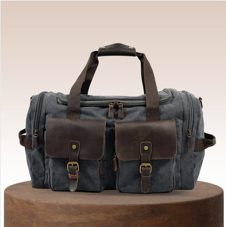 Harlan | Vintage-Leinen-Wochenendreisetasche