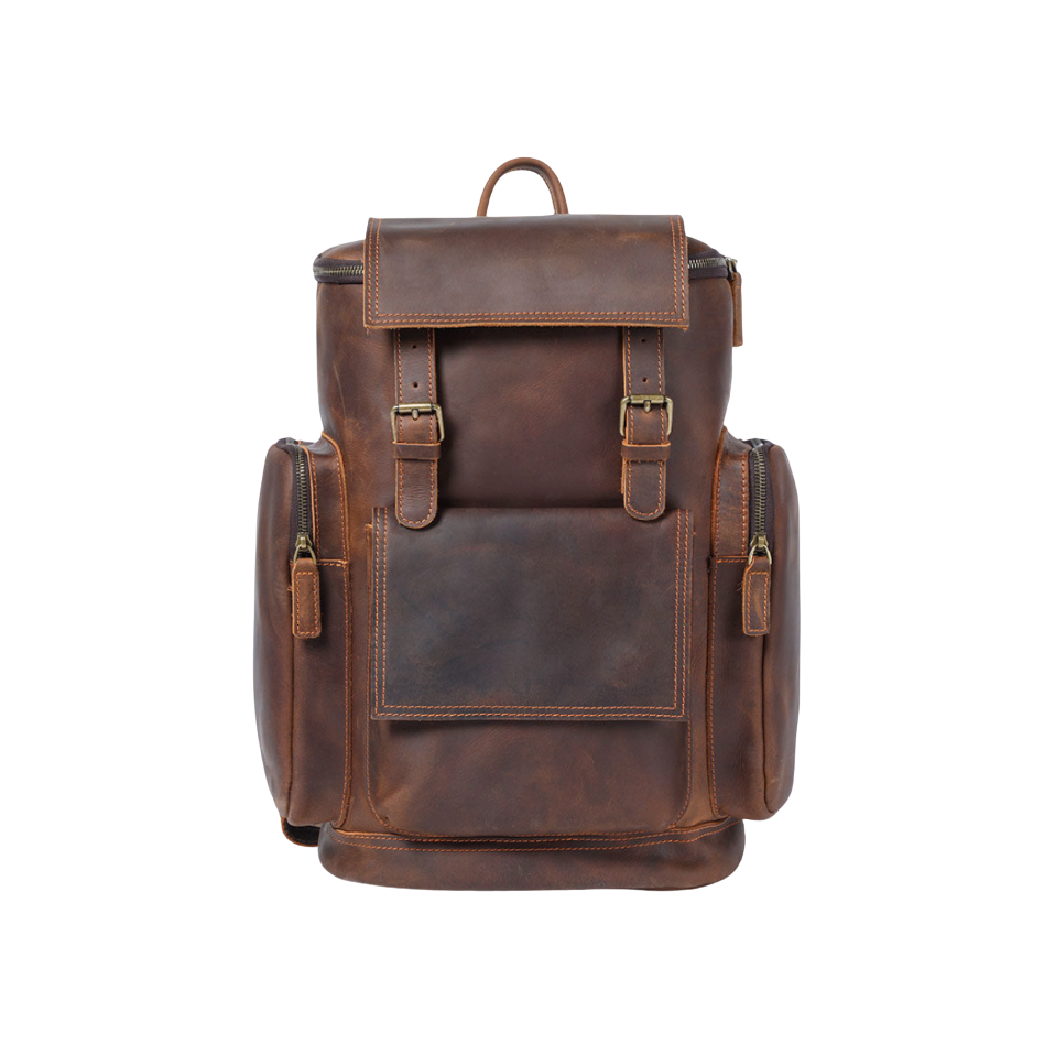 Ellison | Lederner Laptop-Rucksack für den täglichen Weg