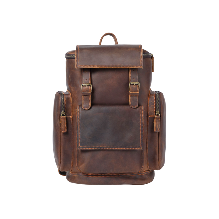 Ellison | Lederner Laptop-Rucksack für den täglichen Weg