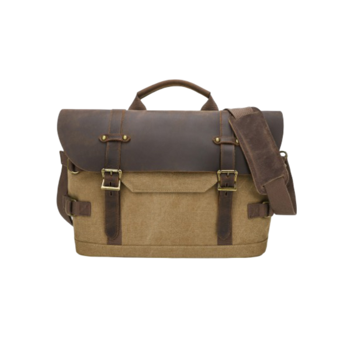 David | Robuste klassische Ledertasche Umhängetasche