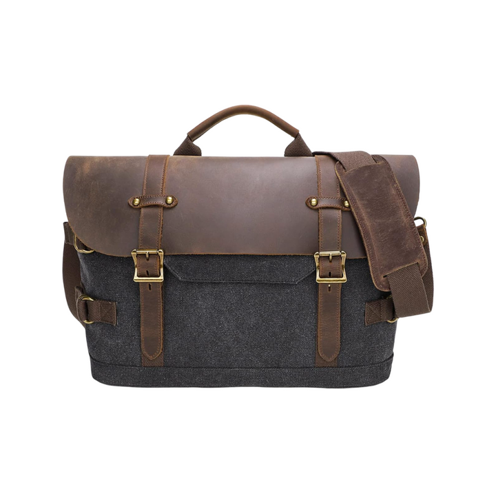David | Robuste klassische Ledertasche Umhängetasche
