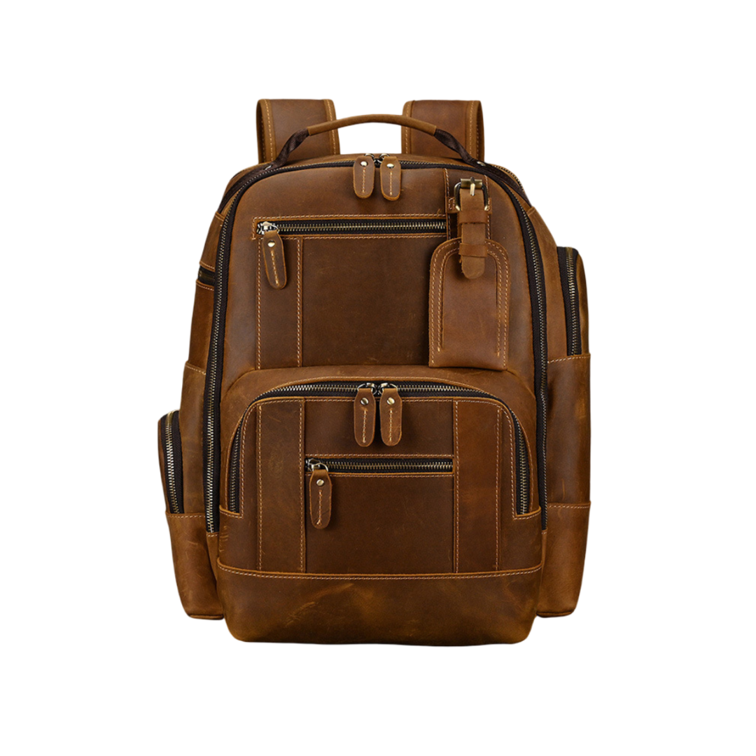 Nathan | Mode Geräumiger Lederrucksack