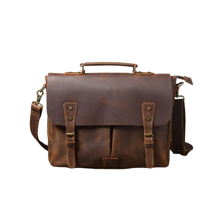 Beau | Vintage Leder Messenger mit klassigem Schnallenverschluss
