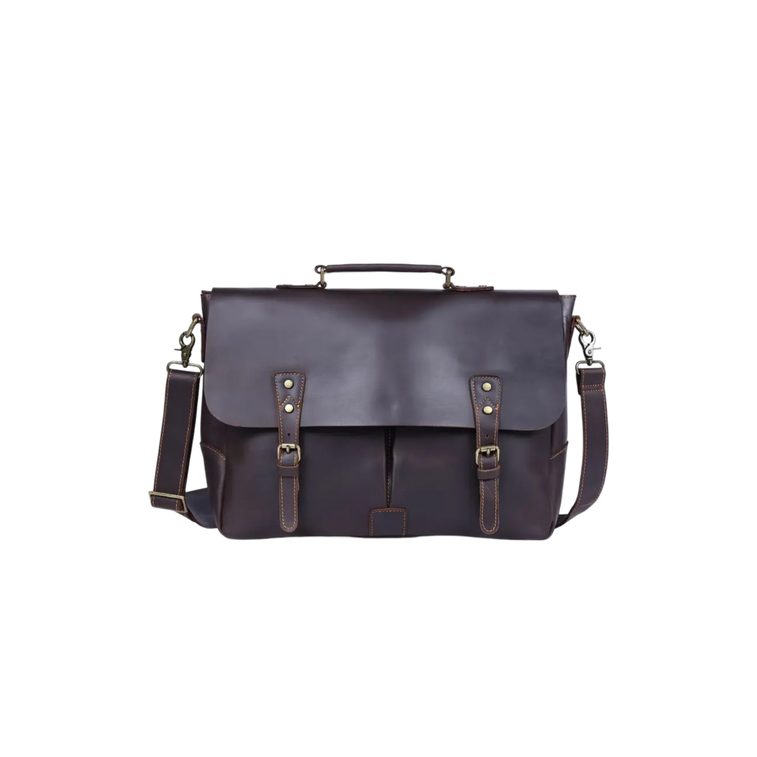Beau | Vintage Leder Messenger mit klassigem Schnallenverschluss