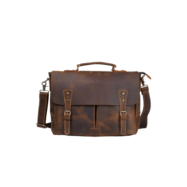Beau | Vintage Leder Messenger mit klassigem Schnallenverschluss