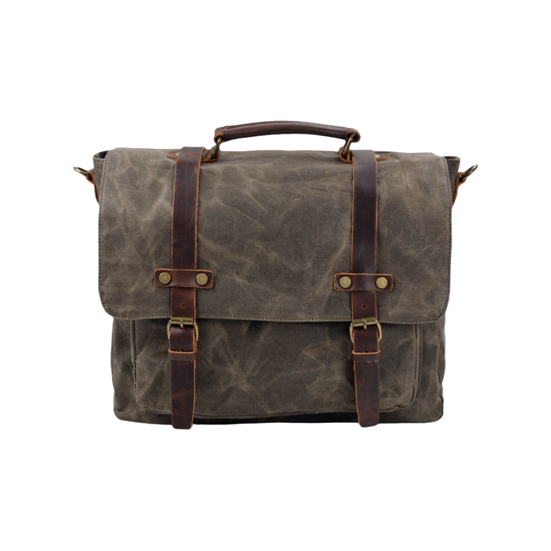 Clark | Vintage Wachstuch-Umhängetasche
