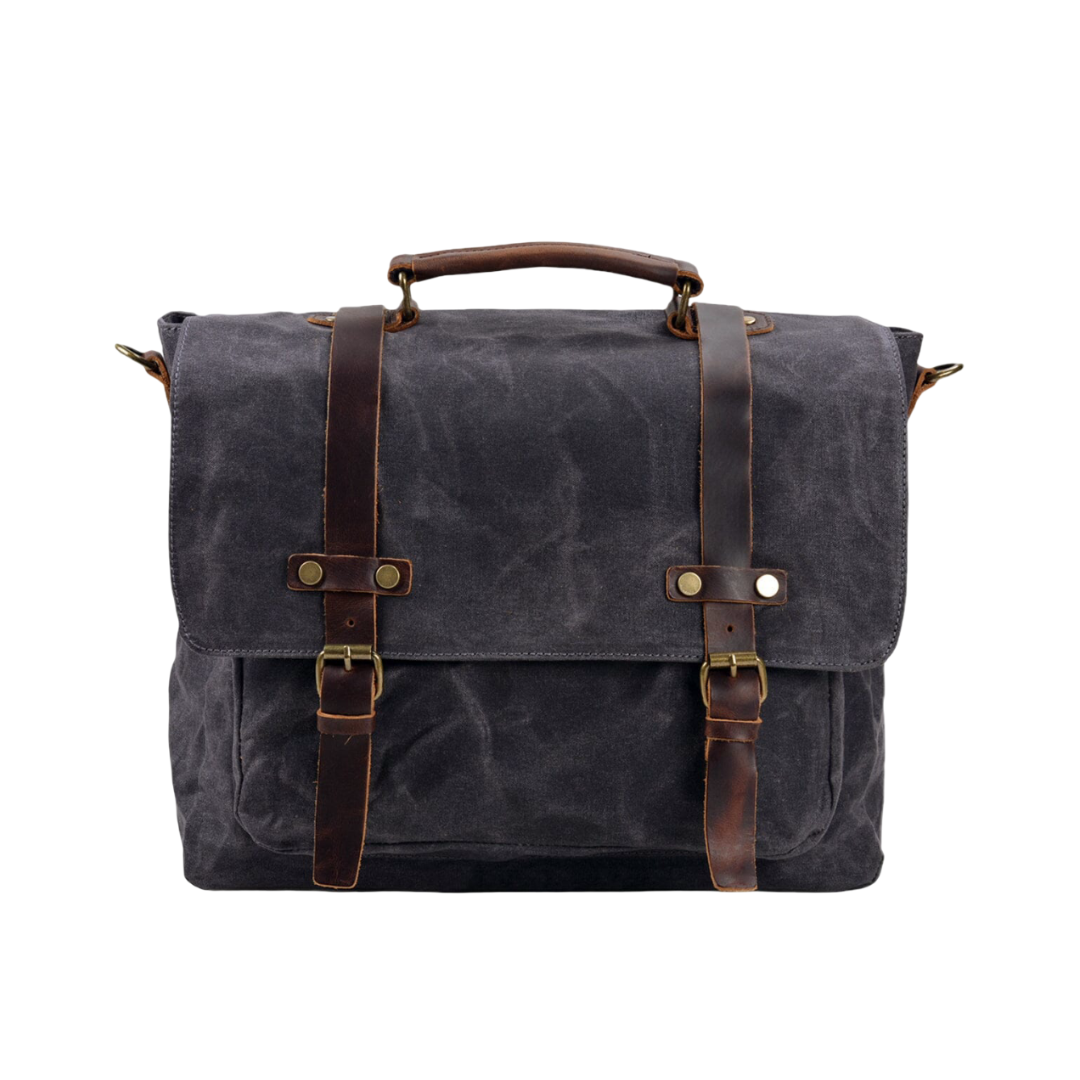 Clark | Vintage Wachstuch-Umhängetasche