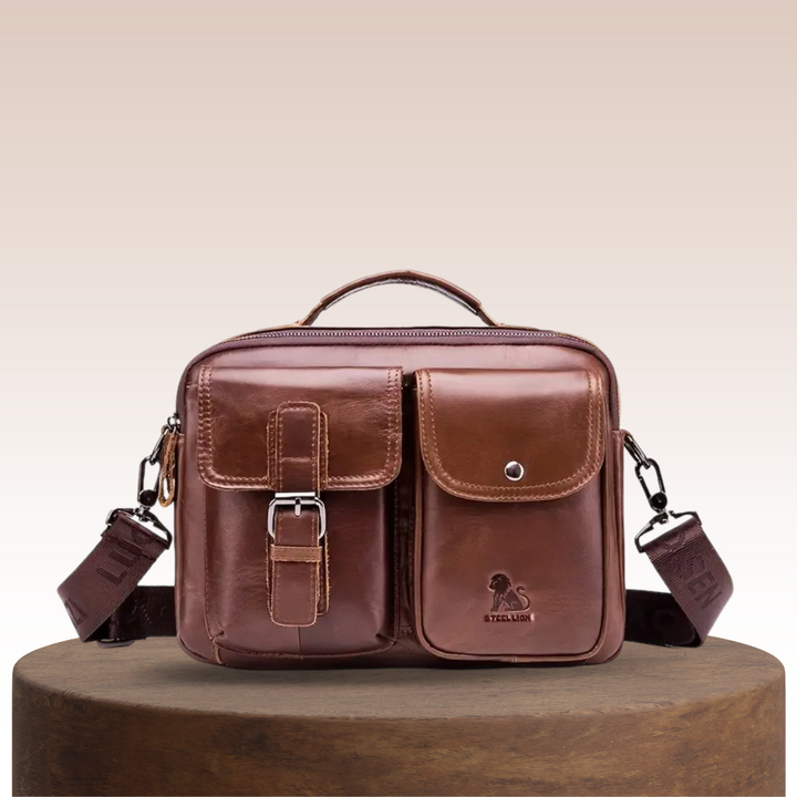 Gertrud's klassische Ledertasche für die Schulter