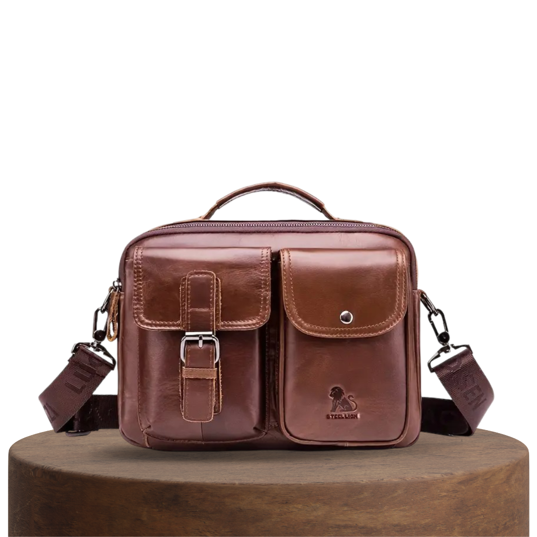 Gertrud's klassische Ledertasche für die Schulter