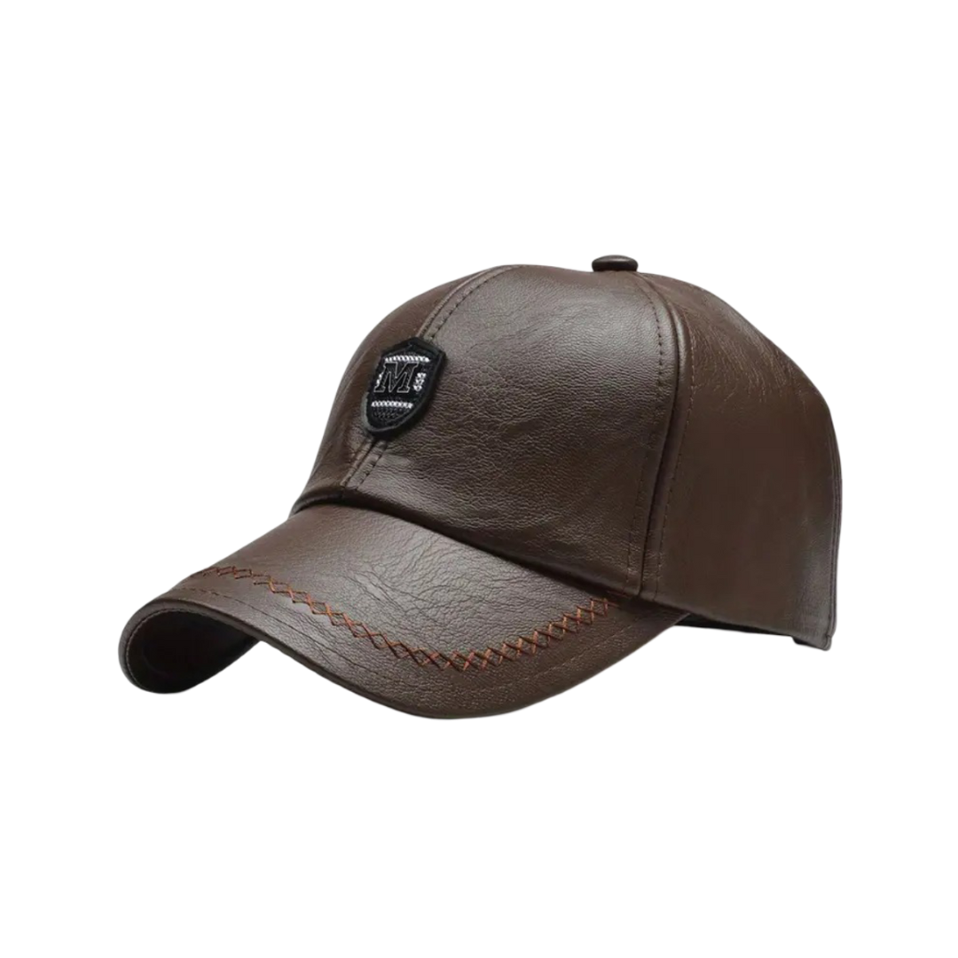 Ignatius | Leder Baseball Cap mit Patch