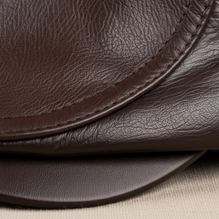 Hanz Leder-Schiebermütze