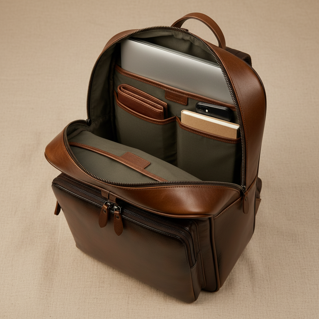 Bennett Leder-Rucksack