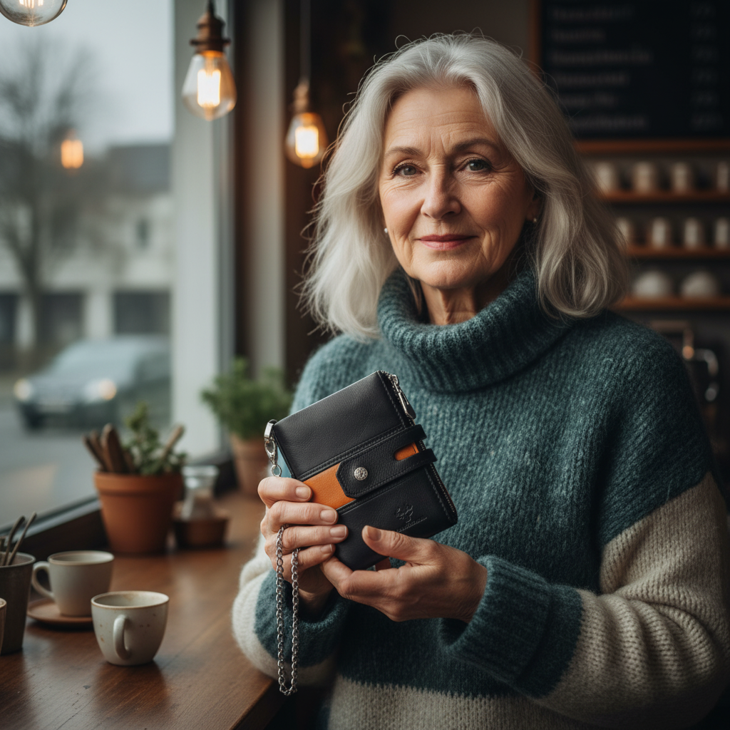 Roque Leder Brieftasche