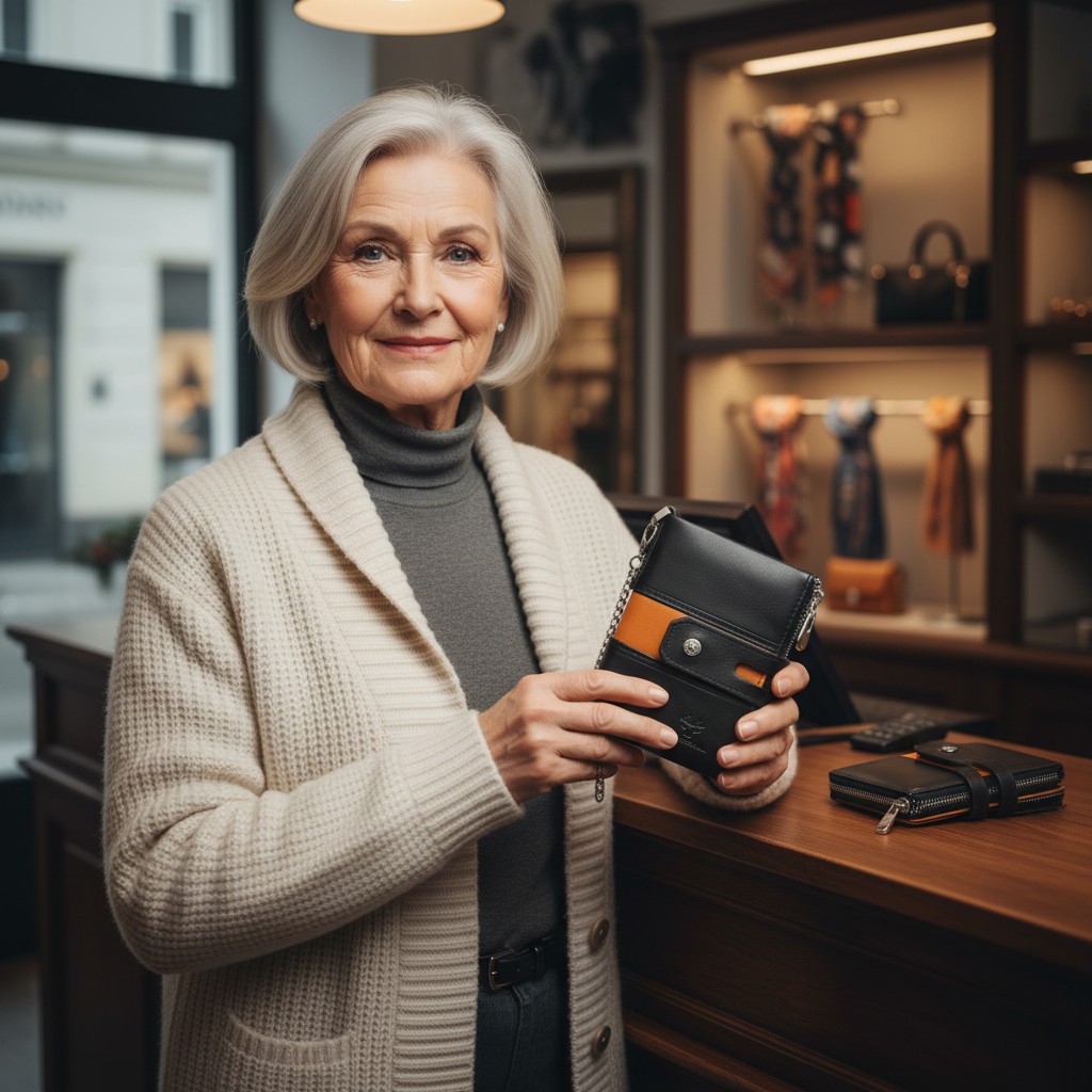 Roque Leder Brieftasche