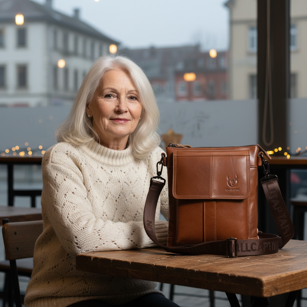 Anton Leder-Umhängetasche