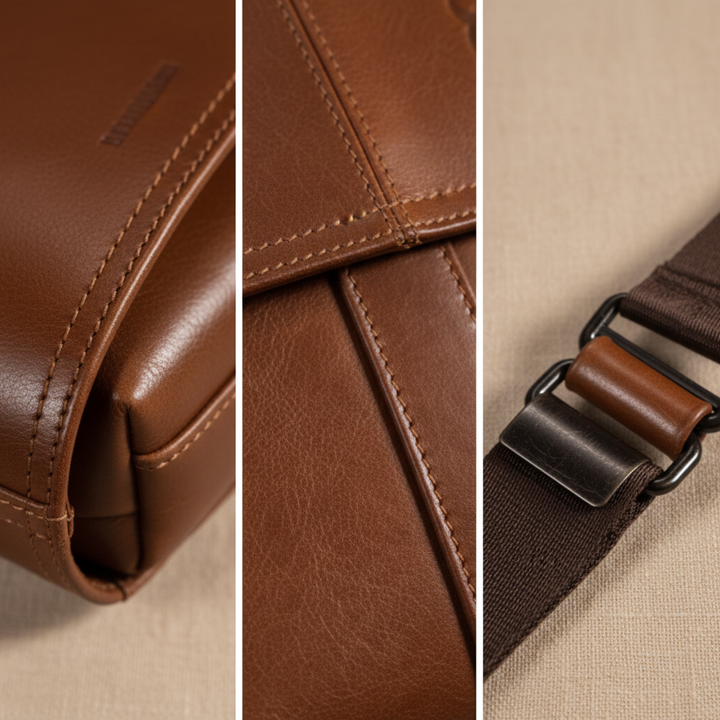 Anton Leder-Umhängetasche